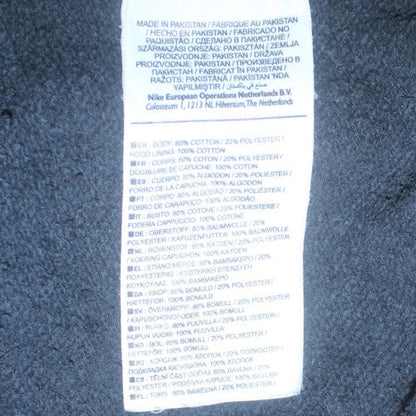 Nike Men's Black Pullover Hoodie Size S Logo Fleece Sweatshirt