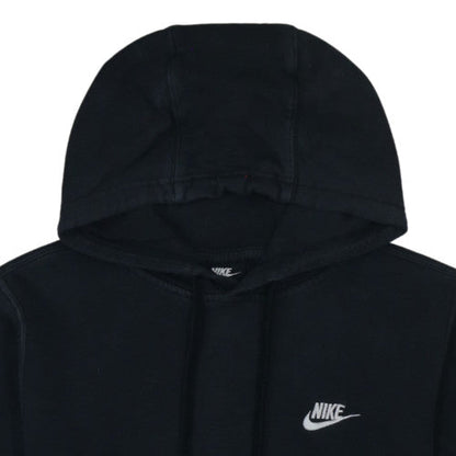 Nike Men's Black Pullover Hoodie Size S Logo Fleece Sweatshirt
