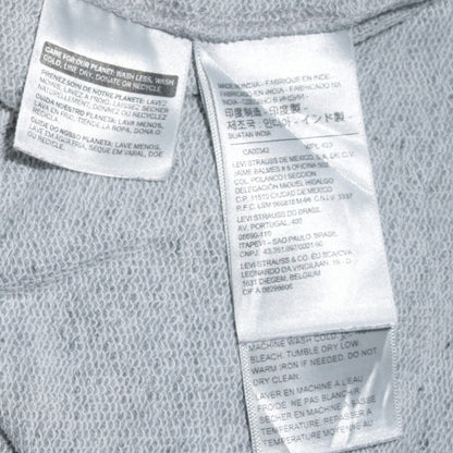 Levi's Mens Grey Pullover Hoodie XS Classic Logo Sweatshirt
