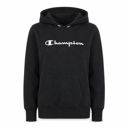 Champion Womens Black Large Pullover Hoodie Sweatshirt
