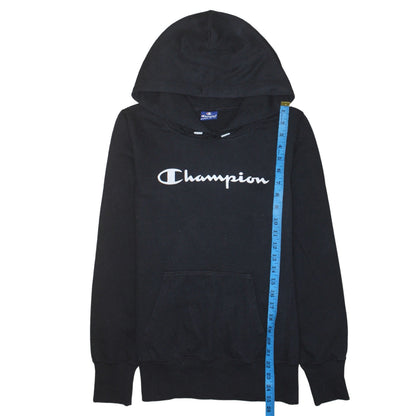 Champion Womens Black Large Pullover Hoodie Sweatshirt