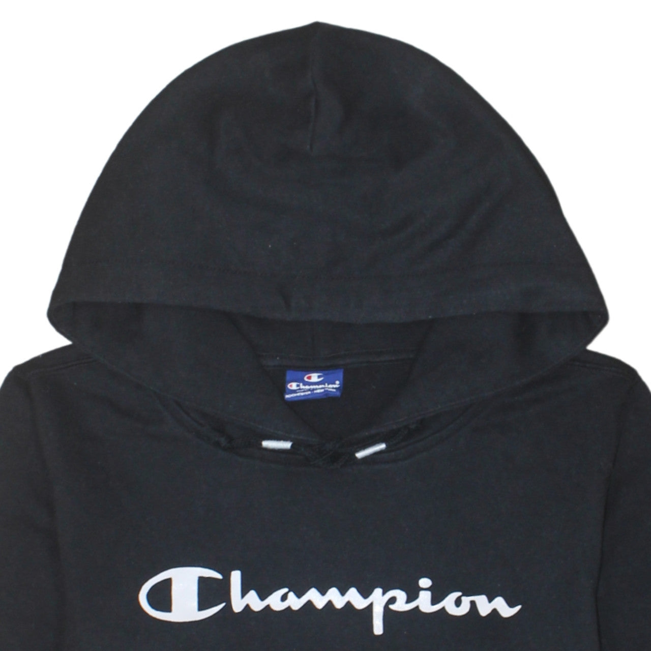 Champion Womens Black Large Pullover Hoodie Sweatshirt