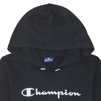 Champion Womens Black Large Pullover Hoodie Sweatshirt
