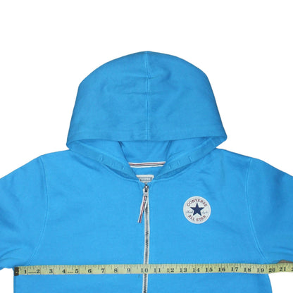 Converse Boys Blue Full Zip Hoodie XL 13-15 Years Cotton Blend Casual All Star