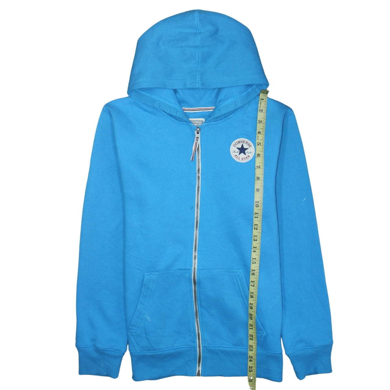 Converse Boys Blue Full Zip Hoodie XL 13-15 Years Cotton Blend Casual All Star
