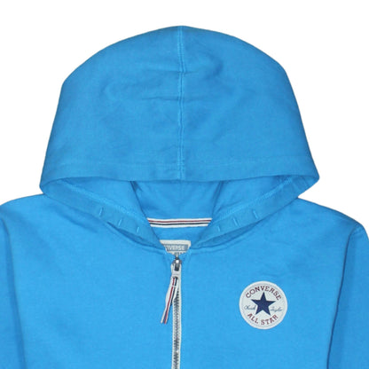 Converse Boys Blue Full Zip Hoodie XL 13-15 Years Cotton Blend Casual All Star