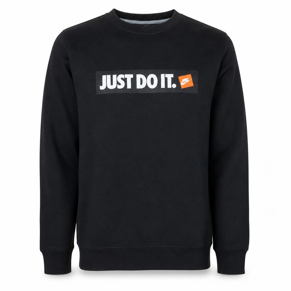 Nike Men's Black Just Do It Crew Neck Sweatshirt Size S