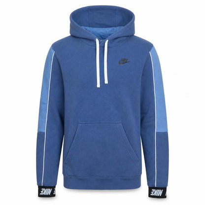 Nike Men's Blue Pullover Hoodie XS Regular Fit Fleece Sportswear