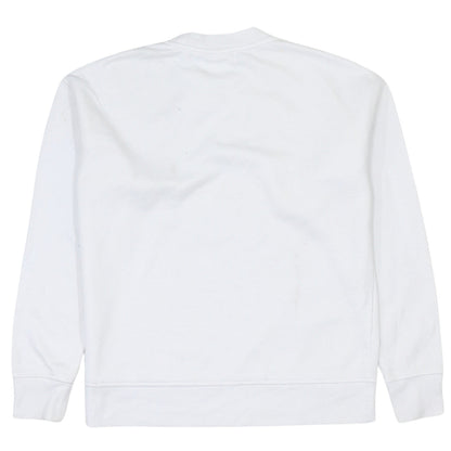 Disney Women White Mickey Mouse Pullover Sweatshirt 2XS
