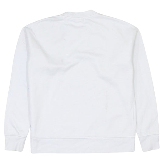 Disney Women White Mickey Mouse Pullover Sweatshirt 2XS