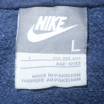 Nike Boys Navy Blue Pullover Hoodie L 12-13 Years Hooded Sweatshirt