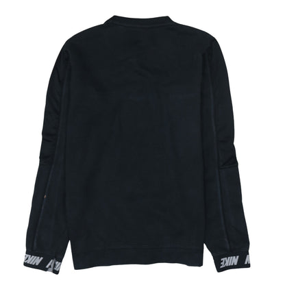 Nike Men's Black Crew Neck Pullover Sweatshirt Medium