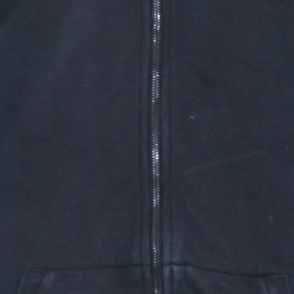 Adidas Womens Black Full Zip Hoodie Fleece Size L with Pink Logo
