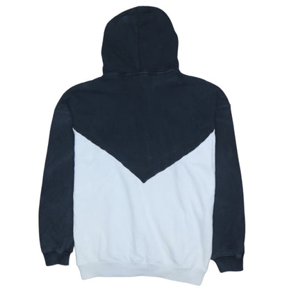 Adidas Womens Black & White Colourblock Hoodie UK 8 1/2 Zip Trefoil Logo