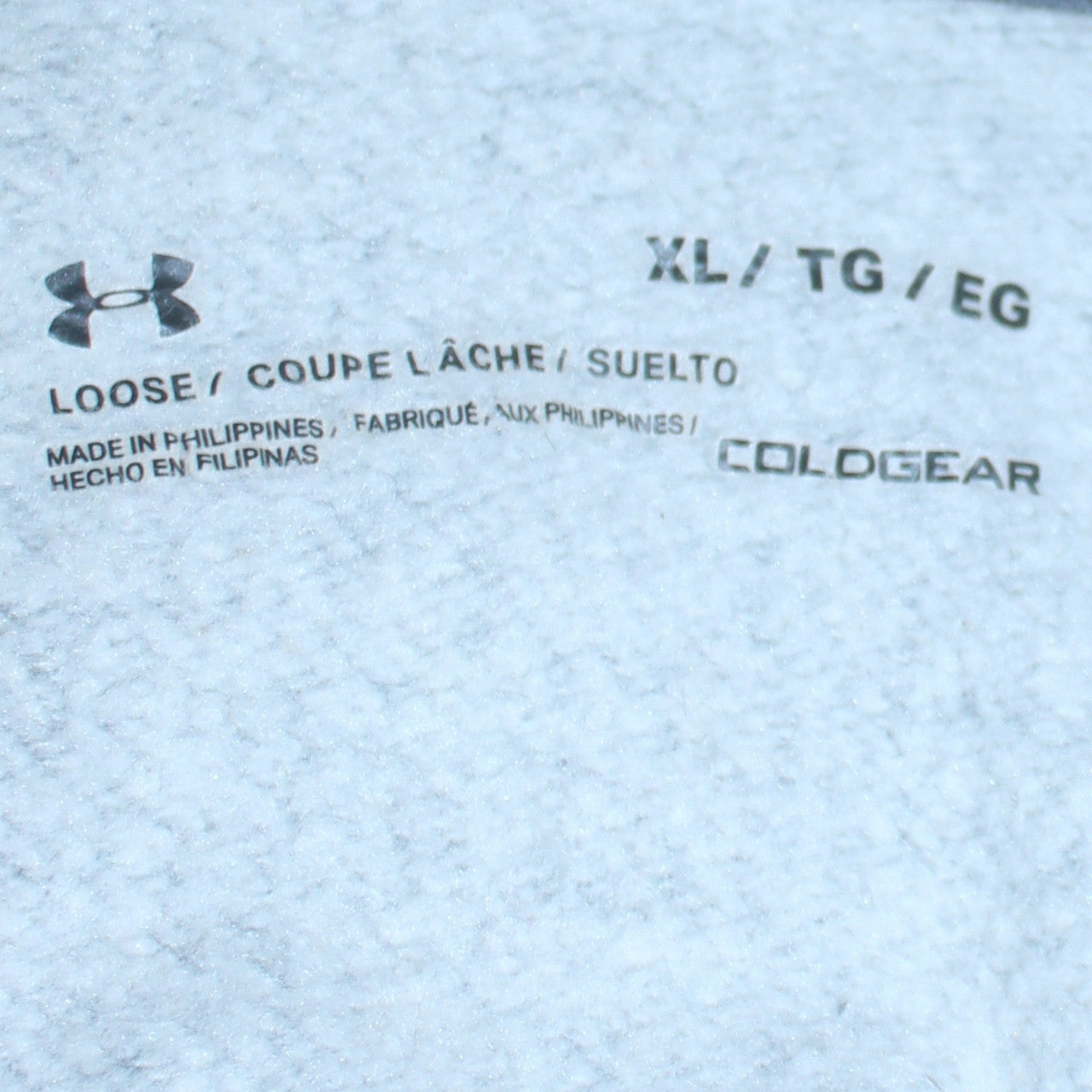 Under Armour Mens Grey XL Pullover Hoodie Fleece Logo Relaxed Fit