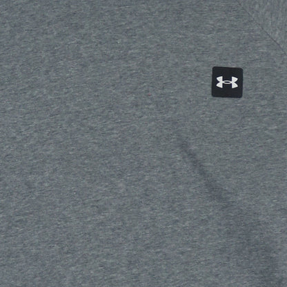 Under Armour Mens Grey XL Pullover Hoodie Fleece Logo Relaxed Fit