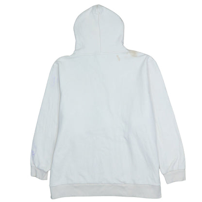 Diesel Women White XL Pullover Hoodie Cotton Leisure Club Sweatshirt