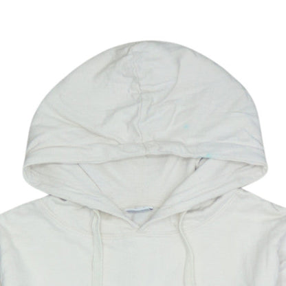 Disney Women White Pullover Hoodie Mickey Mouse Graphic Print M