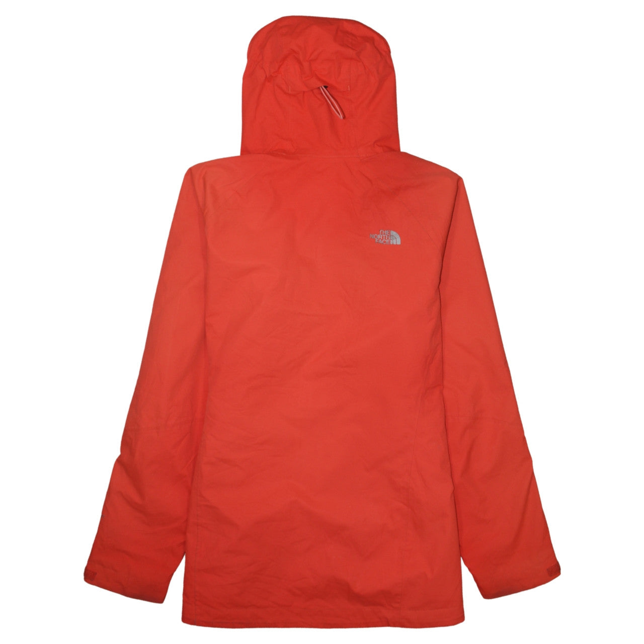The North Face Womens XL Orange Hooded Waterproof Rain Coat Jacket