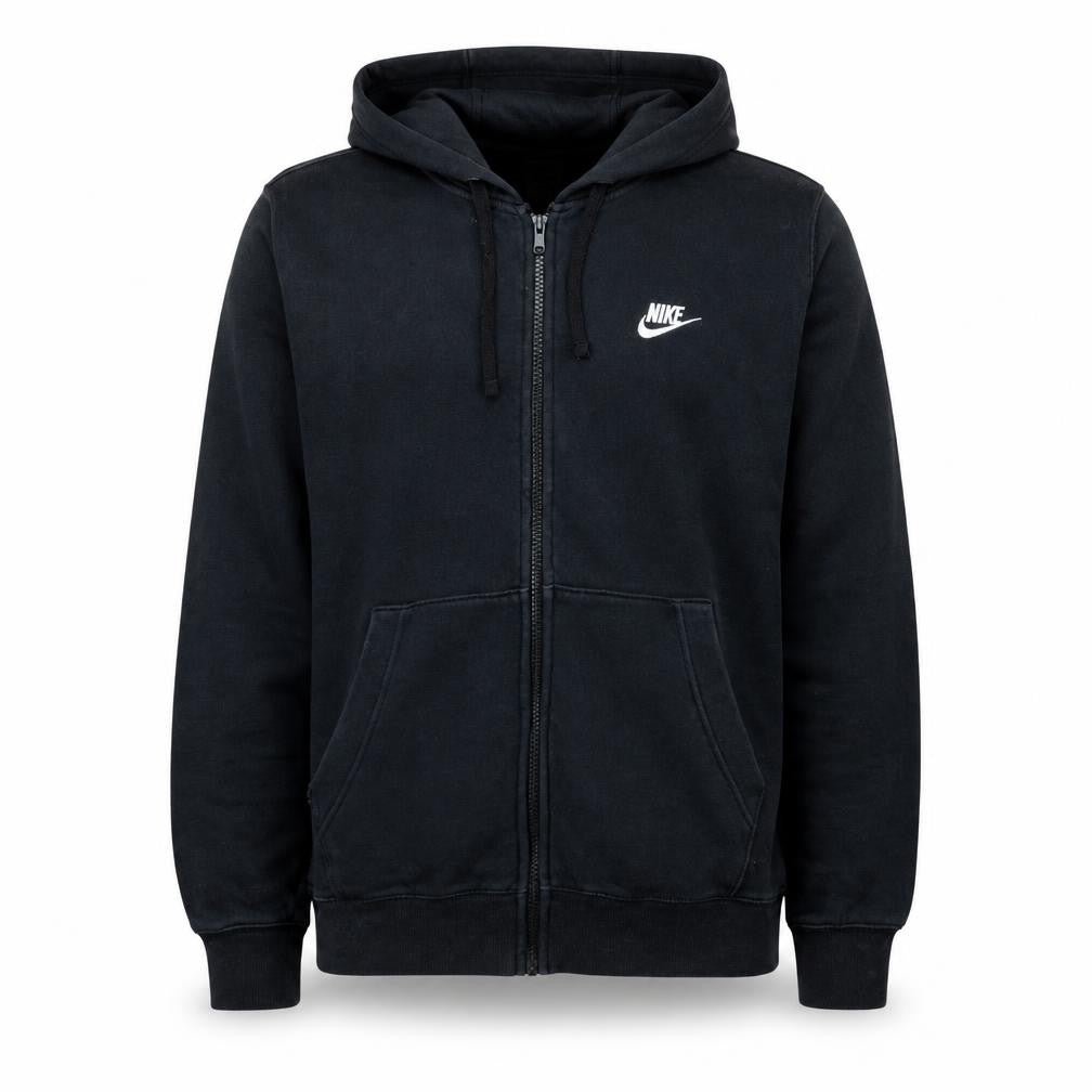 Nike Men's Black Full Zip Hoodie M Fleece Sportswear