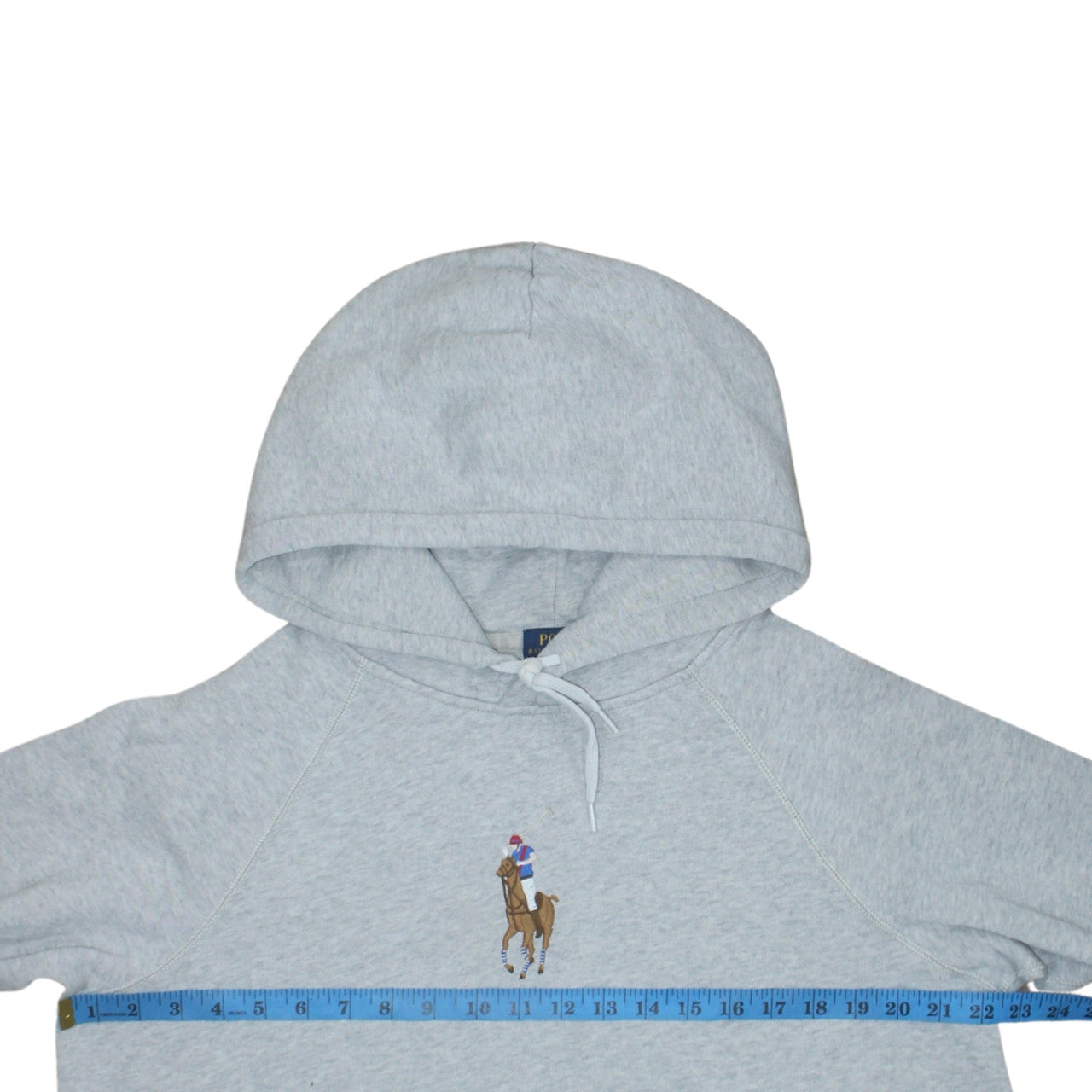 Polo Ralph Lauren Womens Grey Hoodie Medium Cotton Blend Pullover