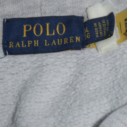 Polo Ralph Lauren Womens Grey Hoodie Medium Cotton Blend Pullover