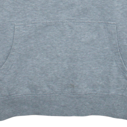 Fila Womens Grey Pullover Hoodie L Logo Print Casual Sweatshirt