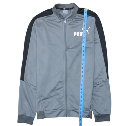 Puma Boys Grey Full Zip Sweatshirt 15-16 Years Regular Fit Sports Jacket