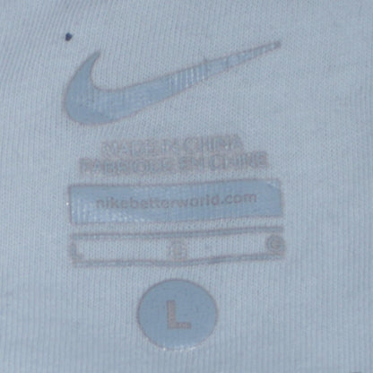 Nike Men's White Pullover Hoodie L Beyond Yourself Embroidered Sportswear