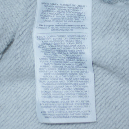 Nike Womens Grey Small Crew Neck Logo Pullover Sweatshirt