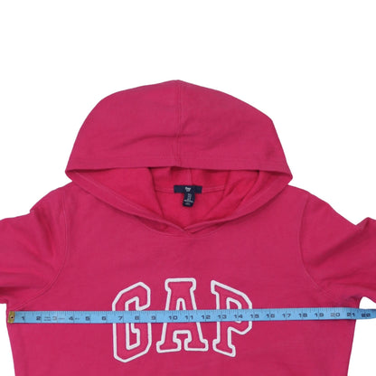 GAP Men's Pink Pullover Hoodie L Fleece Logo Sweatshirt