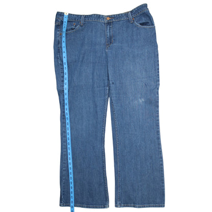 Levi Strauss Women's Blue Low Rise Bootcut Jeans Size 18