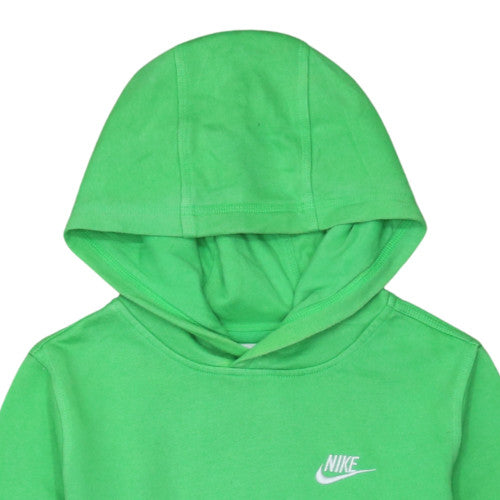 Nike Boys Green Pullover Hoodie XL 158-170cm Cotton Blend Casual Wear