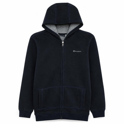 Champion Boys Navy Blue Full Zip Fleece Hoodie XL 13-14 Years