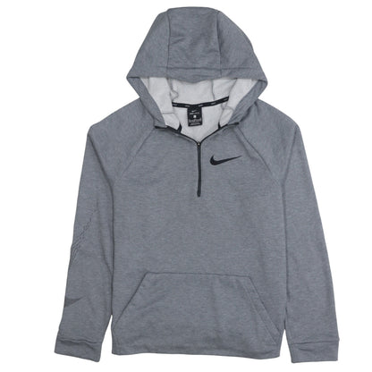 Nike Boys Grey Dri-FIT 1/2 Zip Pullover Hoodie XL 13-15 Years