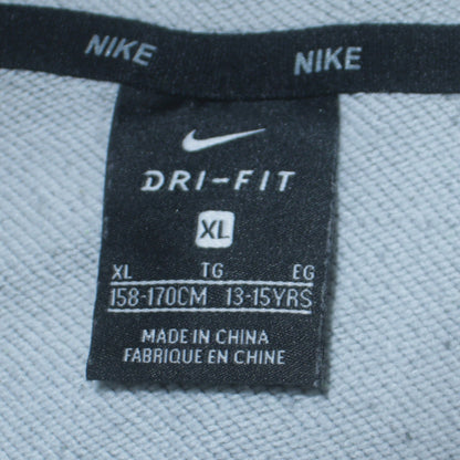 Nike Boys Grey Dri-FIT 1/2 Zip Pullover Hoodie XL 13-15 Years