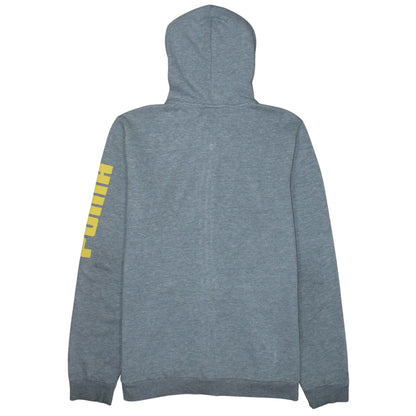 Puma Boys Grey Full Zip Hoodie XL 15-16 Years Graphic Print Sportswear