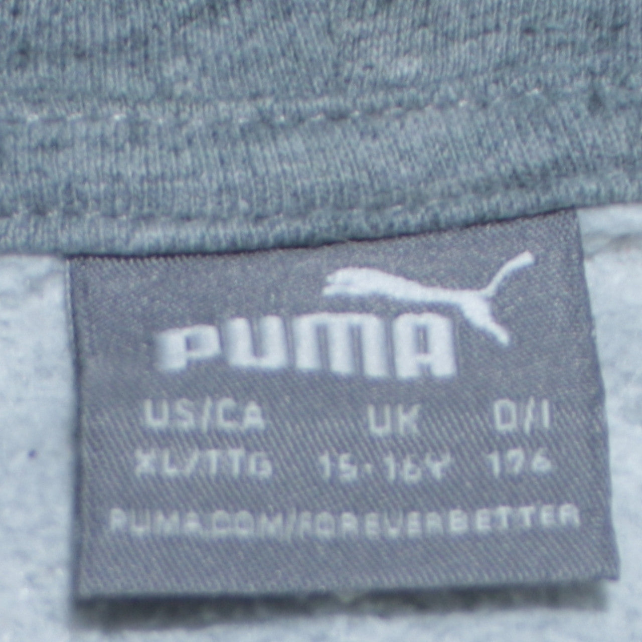 Puma Boys Grey Full Zip Hoodie XL 15-16 Years Graphic Print Sportswear