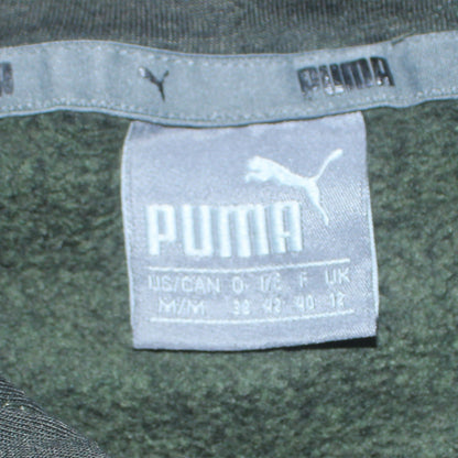 Puma Women Black Medium Pullover Hoodie with Logo Print