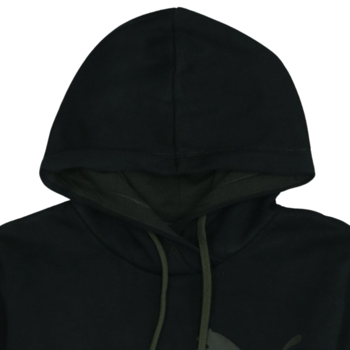 Puma Women Black Medium Pullover Hoodie with Logo Print