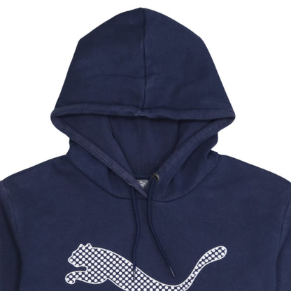 Puma Women Navy Blue XL Pullover Hoodie Sweatshirt Casual