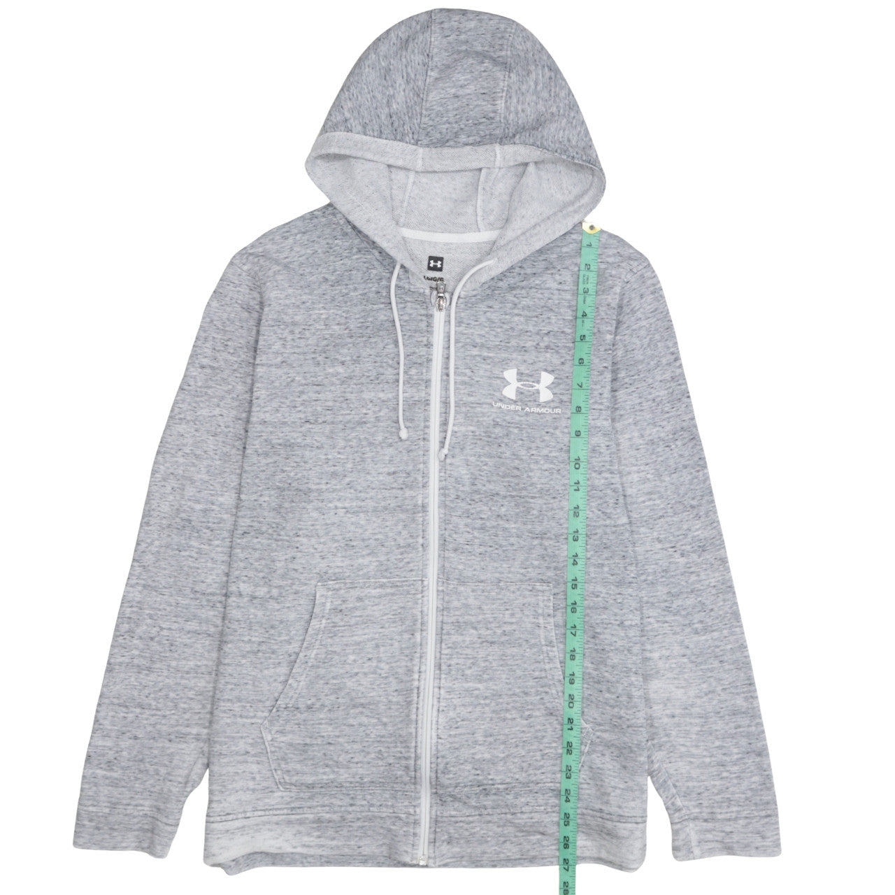 Under Armour Women’s Grey Full Zip Hoodie Size L Pullover Sweatshirt