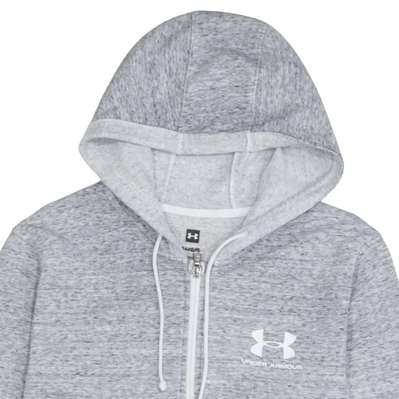 Under Armour Women’s Grey Full Zip Hoodie Size L Pullover Sweatshirt
