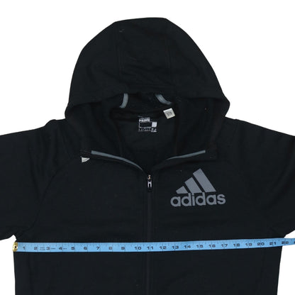Adidas Men's Black Full Zip Hoodie L Lightweight Sportswear