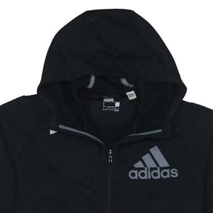 Adidas Men's Black Full Zip Hoodie L Lightweight Sportswear