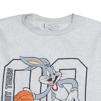 Looney Tunes Womens Grey XL Pullover Sweatshirt Bugs Bunny Graphic