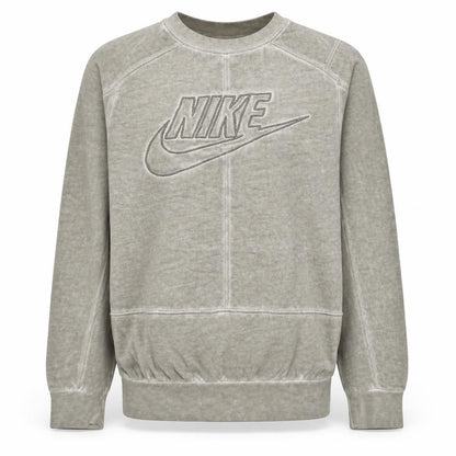 Nike Men's Beige Embroidered Logo Pullover Sweatshirt XS