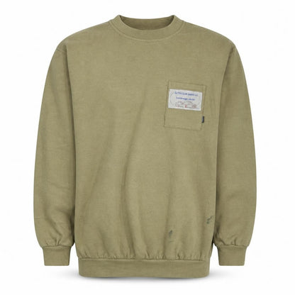 Kansas Men's Beige Pullover Workwear Sweatshirt Size L