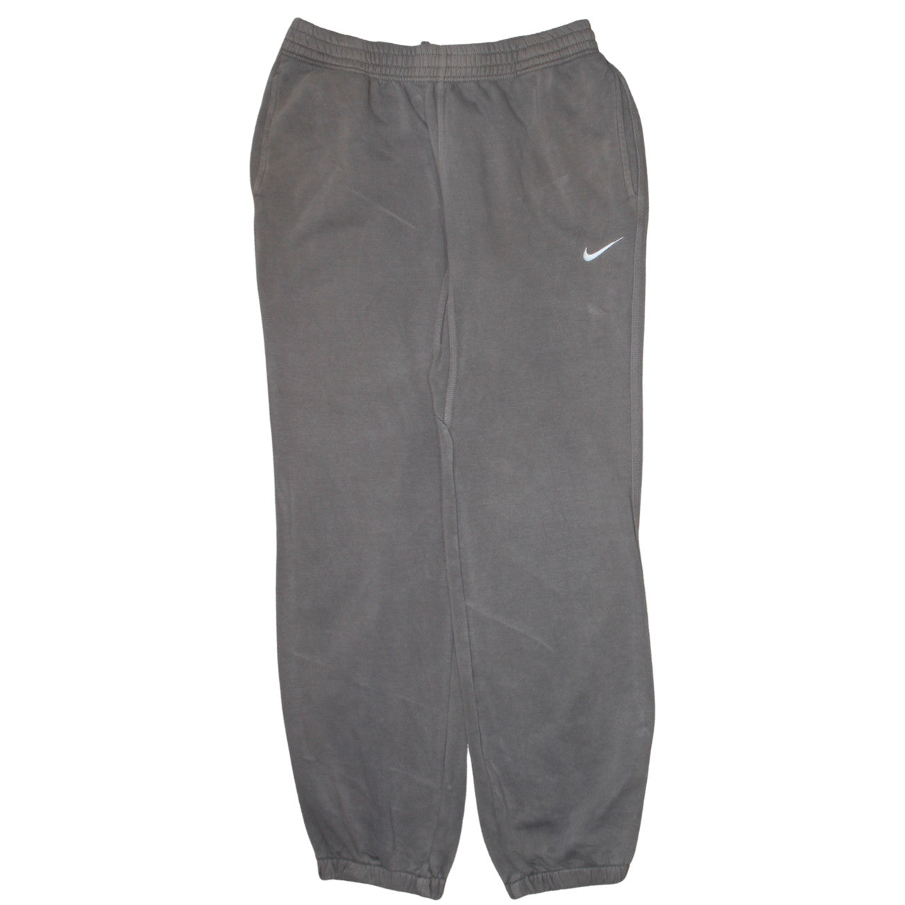 Nike Men’s Grey Fleece Sweatpants Regular Fit Casual Trousers M