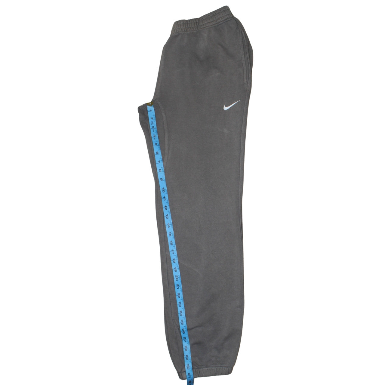 Nike Men’s Grey Fleece Sweatpants Regular Fit Casual Trousers M